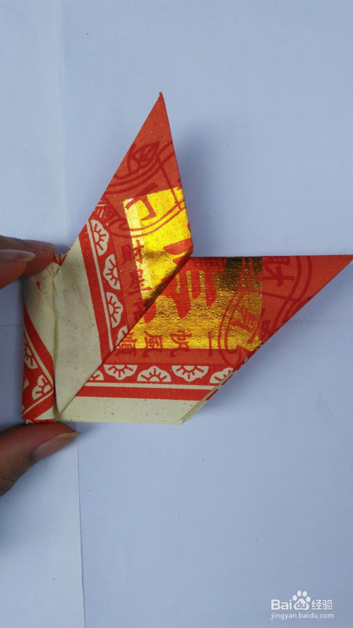 如何用福寿金纸折出寿字莲花