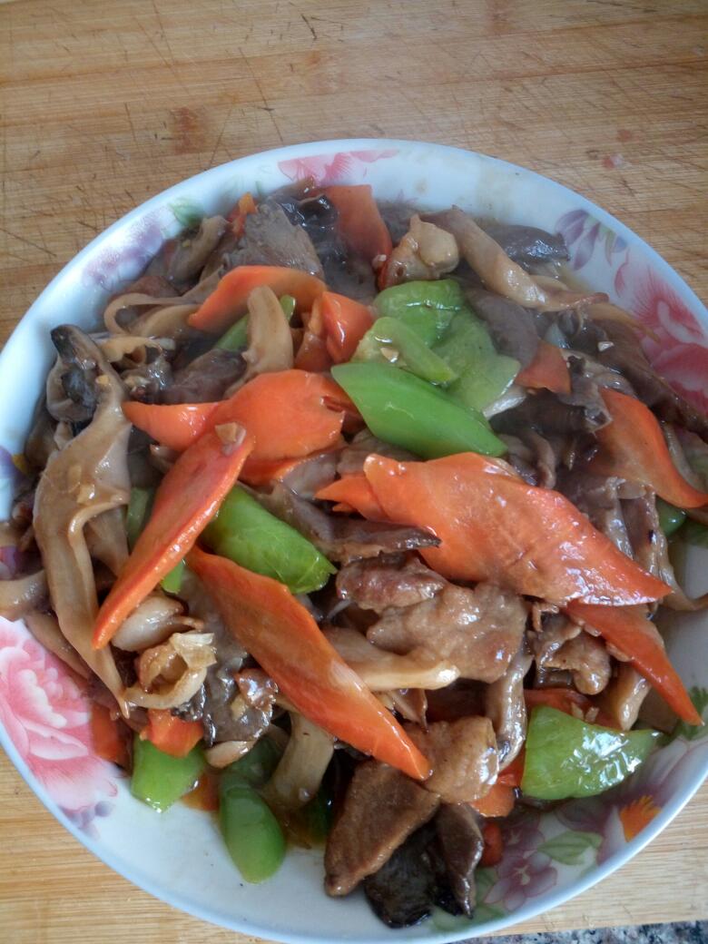 精 营养美味的～鲜蘑炒肉