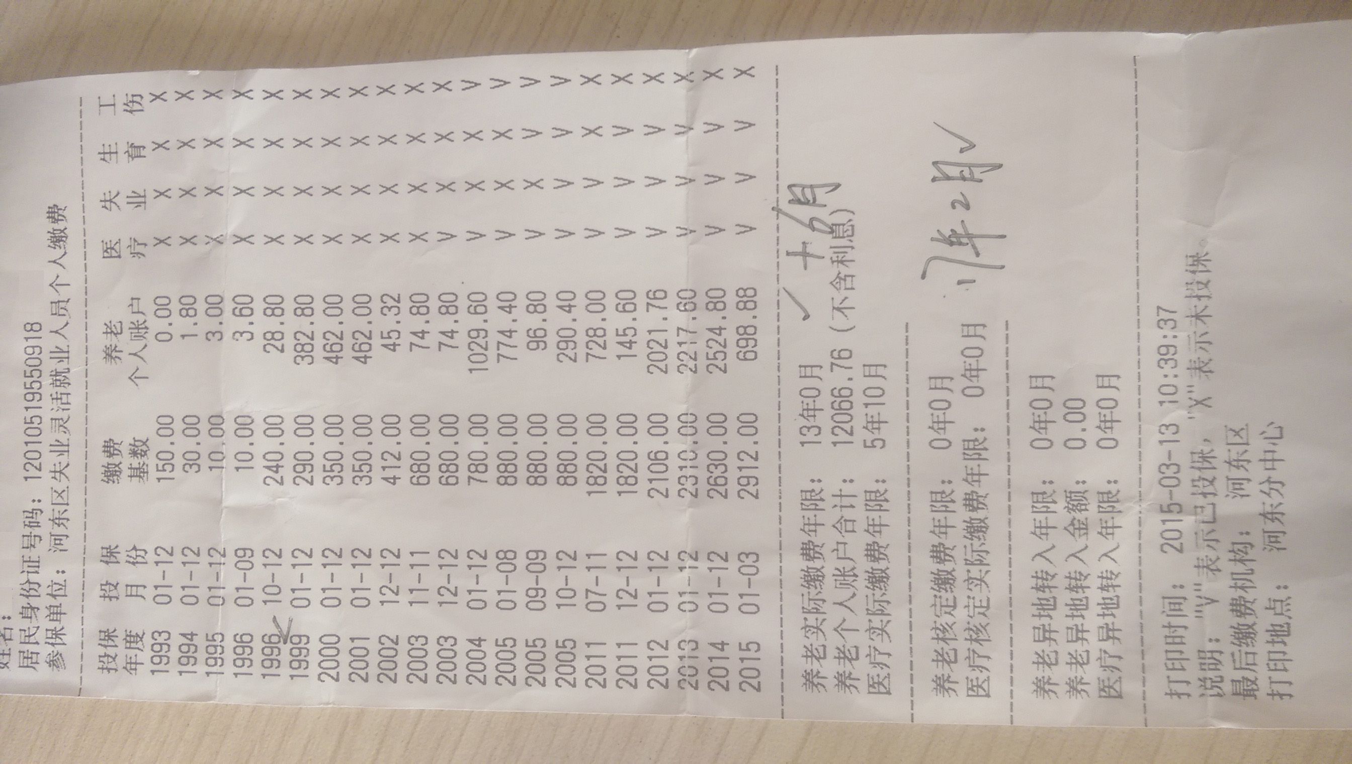 哪位达人能帮我看下这个社保明细单子