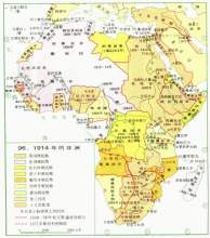 瓜分非洲图