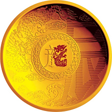 龙年贺岁金银盘