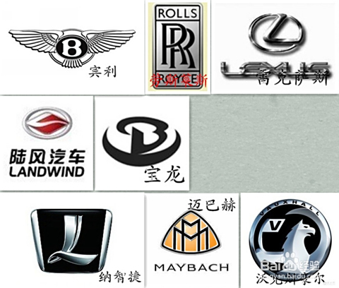   宾利,劳斯莱斯,雷克萨斯,陆风,宝龙,纳智捷,迈巴赫,沃克斯豪尔