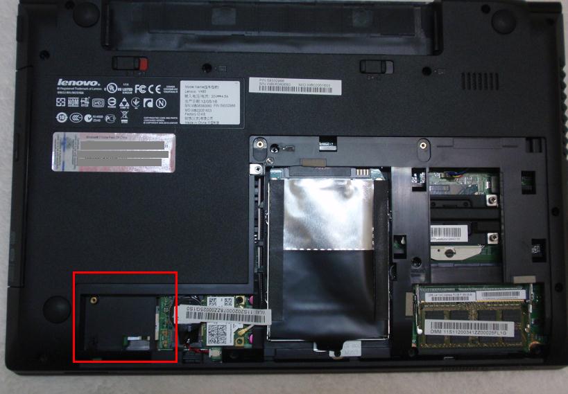 联想b490-ith笔记本电脑 有msata接口吗 可以假装mini ssd吗